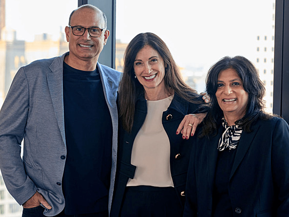 Laurent Ezekiel, Cindy Rose and Devika Bulchandani